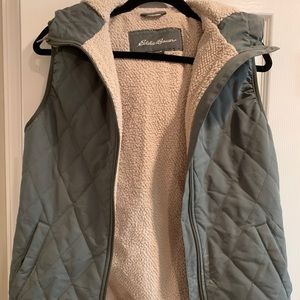 Eddie Bauer vest with hood